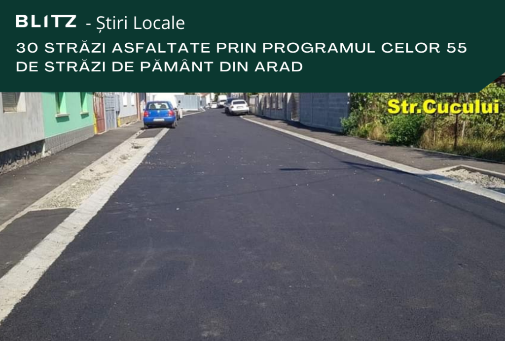 străzi asfaltate Arad