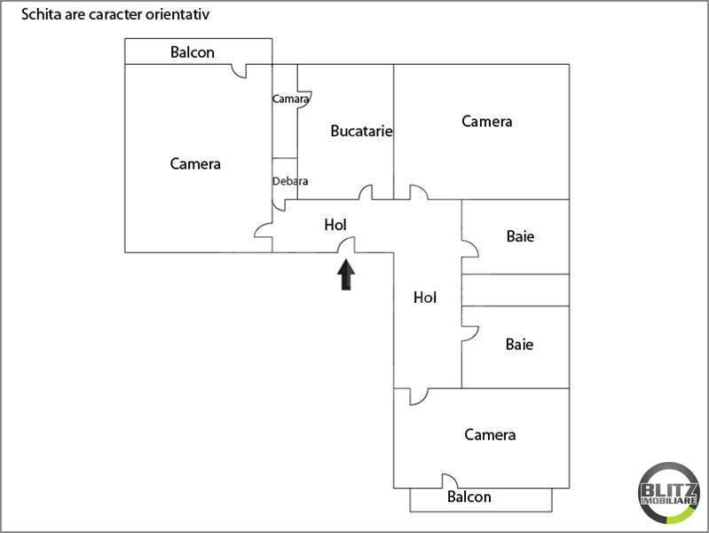 Apartament de vânzare 3 camere Marasti - 1000AV | BLITZ Cluj-Napoca | Poza1