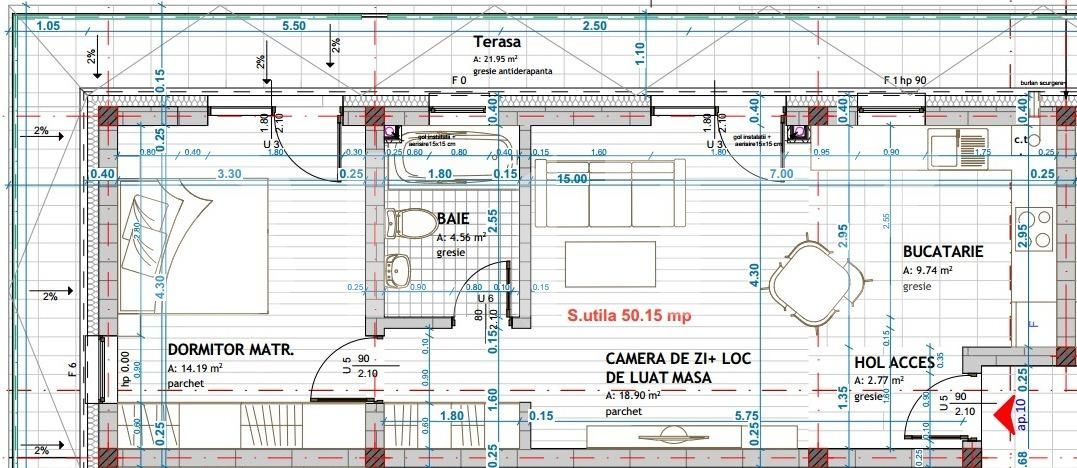 Apartament de vânzare 2 camere Floreşti - 100201AV | BLITZ Cluj-Napoca | Poza1