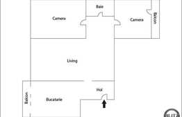 3 camere de vanzare, 63 mp, mobilat si utilat, zona Profi