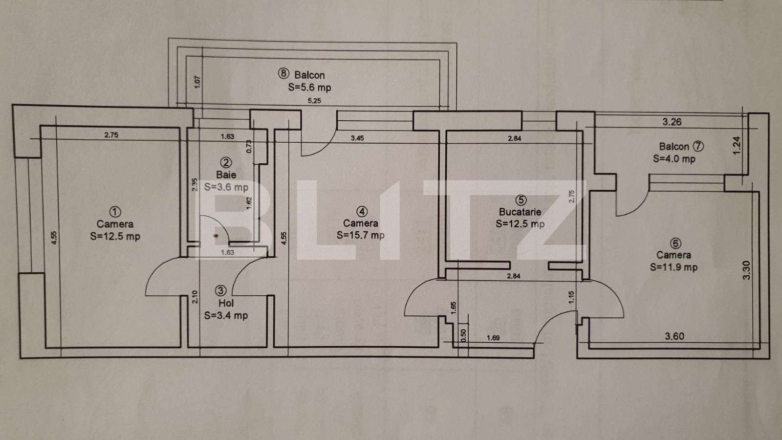 Apartament de închiriat 3 camere Astra - 100579AI | BLITZ Brașov | Poza11