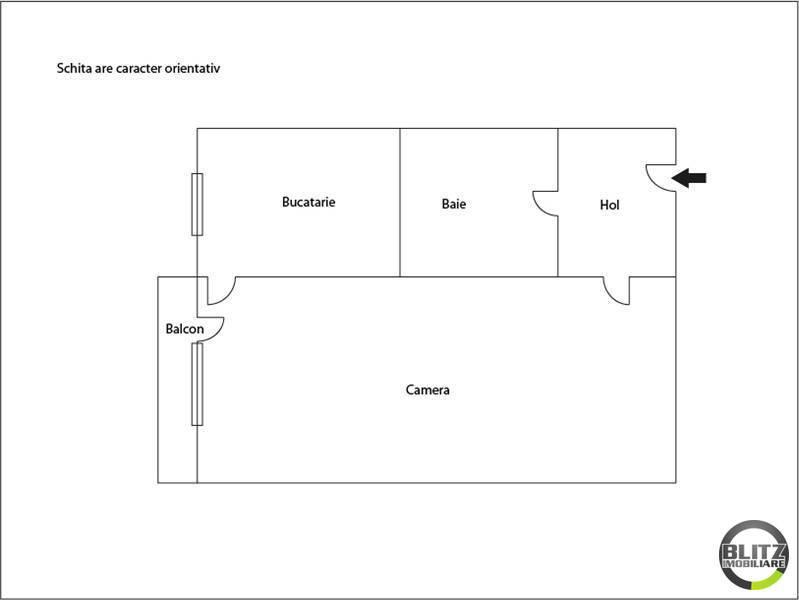 Garsonieră de vânzare Marasti - 1006AV | BLITZ Cluj-Napoca | Poza1
