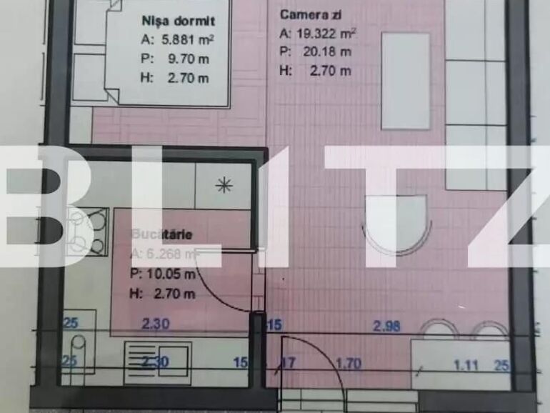 Garsonieră de vânzare Floreşti - 100636AV | BLITZ Cluj-Napoca | Poza1