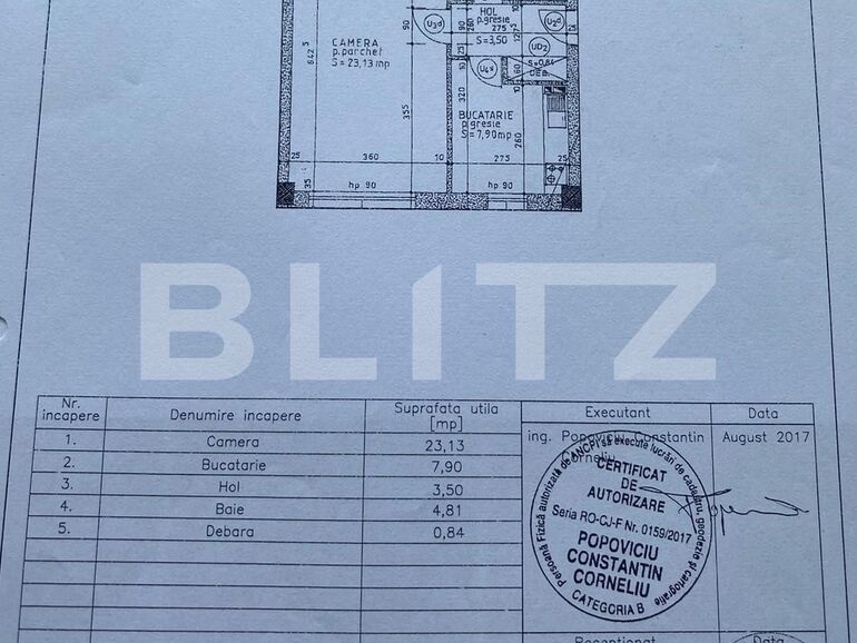 Garsonieră de vânzare Manastur - 100683AV | BLITZ Cluj-Napoca | Poza1