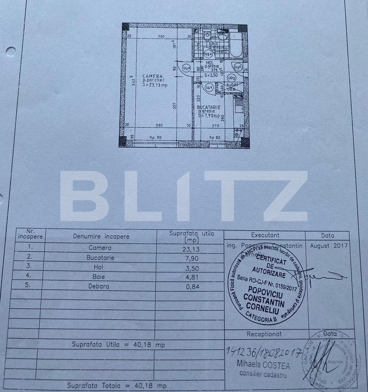 Garsonieră de vânzare Manastur - 100683AV | BLITZ Cluj-Napoca | Poza1