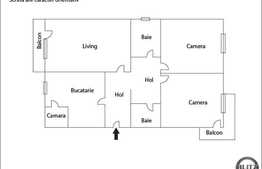 Vanzare apartament 3 camere zona Pasteur. Loc de parcare si boxa incluse!