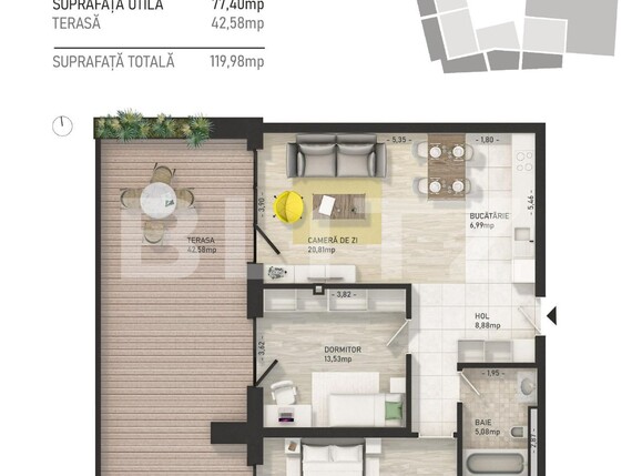 Apartament de vânzare 3 camere Central - 100951AV | BLITZ Cluj-Napoca | Poza7