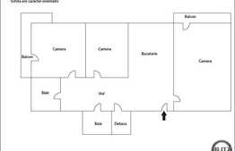 Apartament cu 3 camere, decomandat, 64 mp, zona strazii Aurel Vlaicu