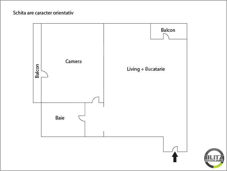 Apartament de vânzare 2 camere Floreşti - 1012AV | BLITZ Cluj-Napoca | Poza1