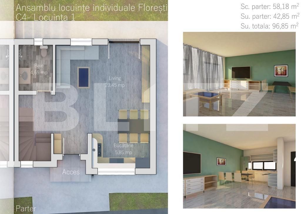 Casa de vânzare 3 camere Floreşti - 101298CV | BLITZ Cluj-Napoca | Poza3