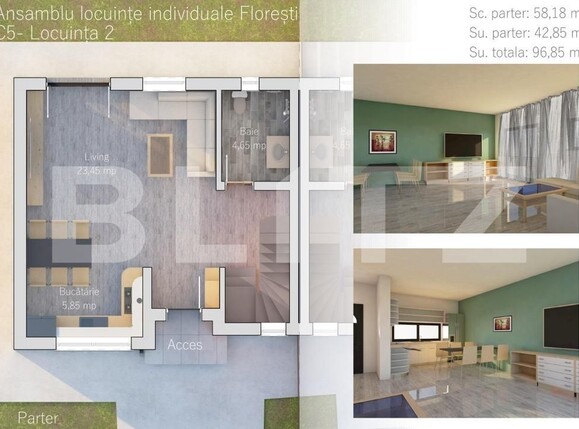 Casa de vânzare 3 camere Floreşti - 101303CV | BLITZ Cluj-Napoca | Poza3