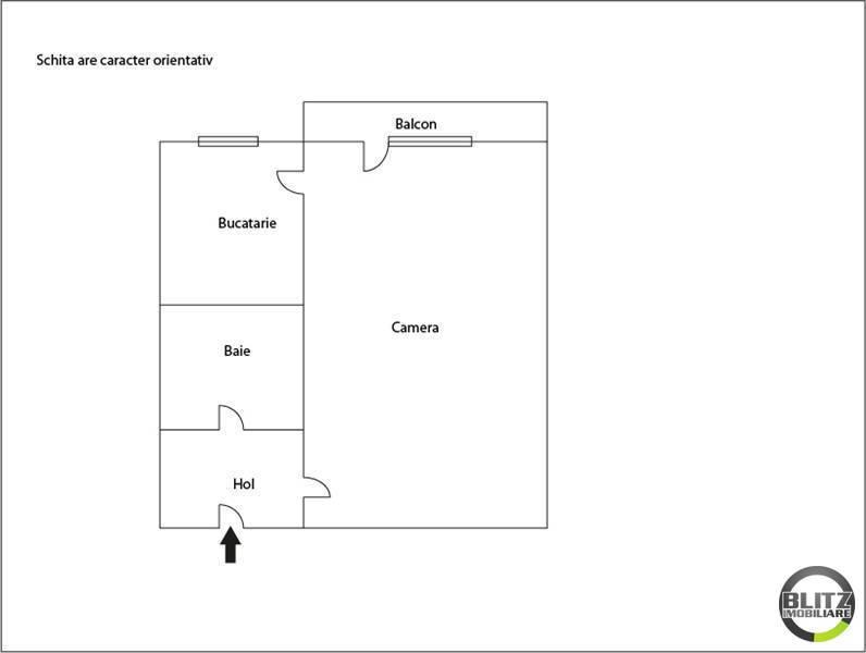 Garsonieră de vânzare Marasti - 1015AV | BLITZ Cluj-Napoca | Poza1