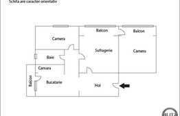 Vanzare 3 camere, 72 mp utili, zona Interservisan! Complet mobilat!
