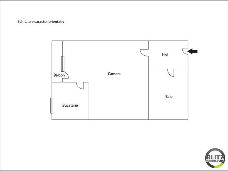 Garsonieră de vânzare Marasti - 1016AV | BLITZ Cluj-Napoca | Poza1