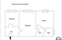 Apartament de vanzare in zona strazii Alverna, 34 mp utili, 2 camere
