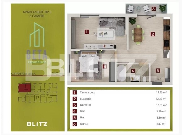 Apartament de vânzare 3 camere Iris - 101719AV | BLITZ Cluj-Napoca | Poza8