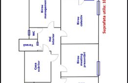 Spatiu de birou, 108 mp, zona Andrei Muresanu, parcare