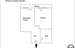 Apartament de vanzare, 2 camere semidecomandate, 31 mp, finisat modern!