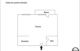 De vanzare garsoniera 34 mp, imobil nou din 2006, zona strazii Taietura Turcului