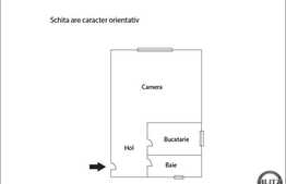 Vanzare apartament 1 camera, 34 mp utili, zona Pasteur, la demisol inalt