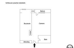 Apartament 1 camera, decomandat, 45 mp utili, boxa la subsol, zona Piata Marasti