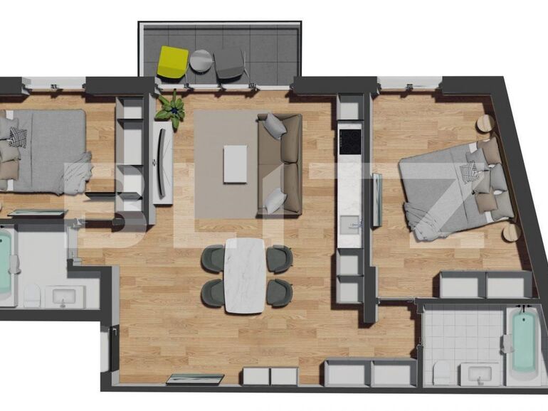 Apartament de vânzare 3 camere Floreşti - 102163AV | BLITZ Cluj-Napoca | Poza1