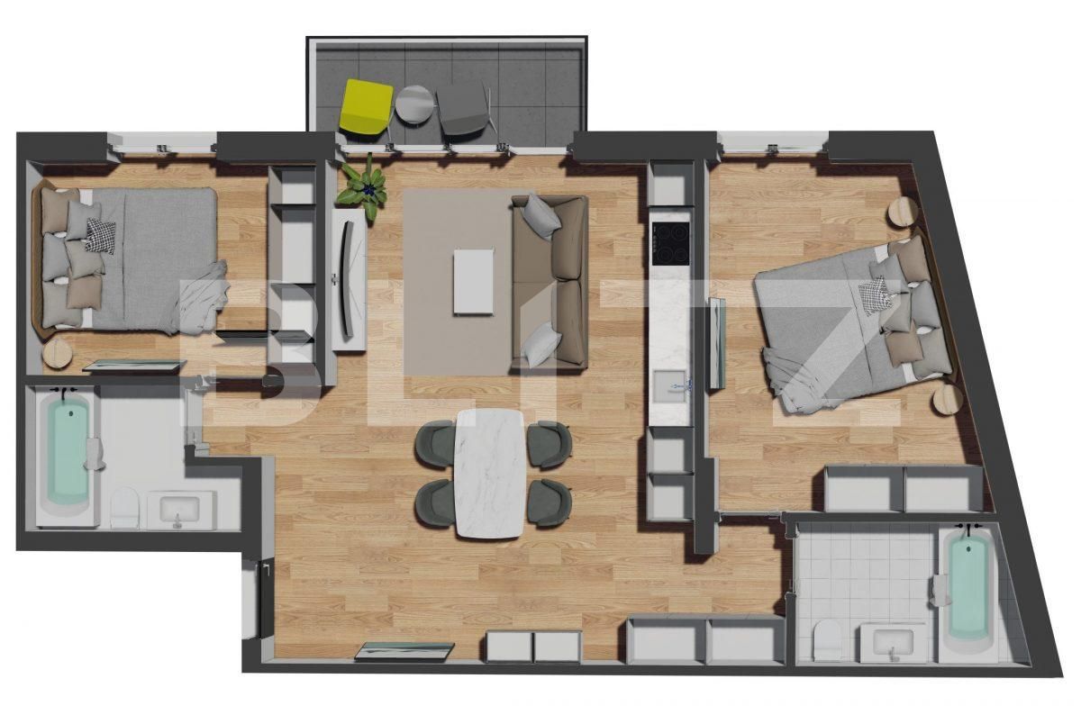 Apartament de vânzare 3 camere Floreşti - 102163AV | BLITZ Cluj-Napoca | Poza1