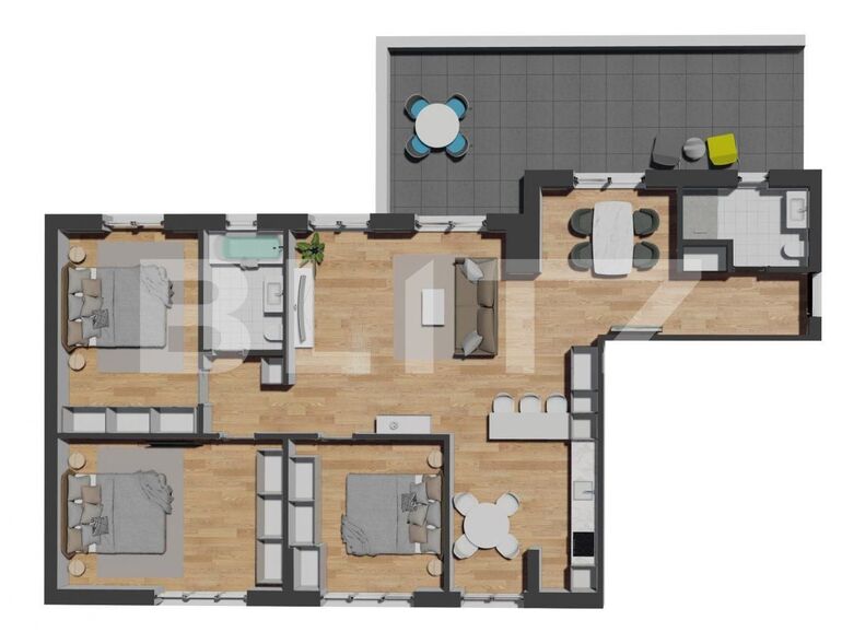 Apartament de vânzare 4 camere Floreşti - 102243AV | BLITZ Cluj-Napoca | Poza1