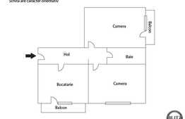 Mansarda inalta, 2 camere 58 mp utili plus doua balcoane, semifinisat