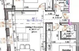 Oportunitate! Apartament 3 camere, 65 mp plus logie, incalzire in pardoseala, Marasti