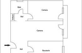 Apartament cu 2 camere, 48 mp cu loc de parcare, zona Scoala Internationala