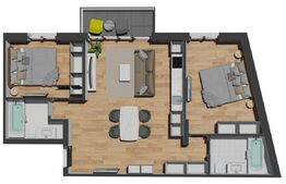 Apartament 3 camere, 69 mp, etaj intermediar, zona Vivo Mall