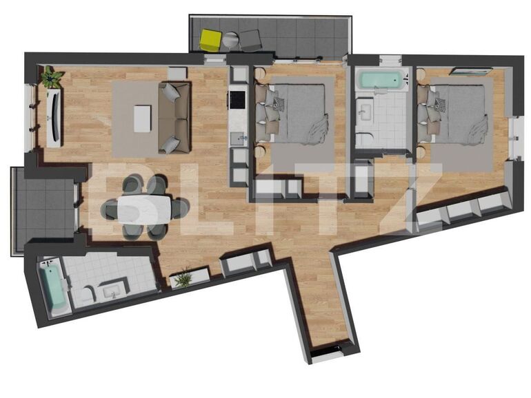 Apartament de vânzare 3 camere Floreşti - 102360AV | BLITZ Cluj-Napoca | Poza1