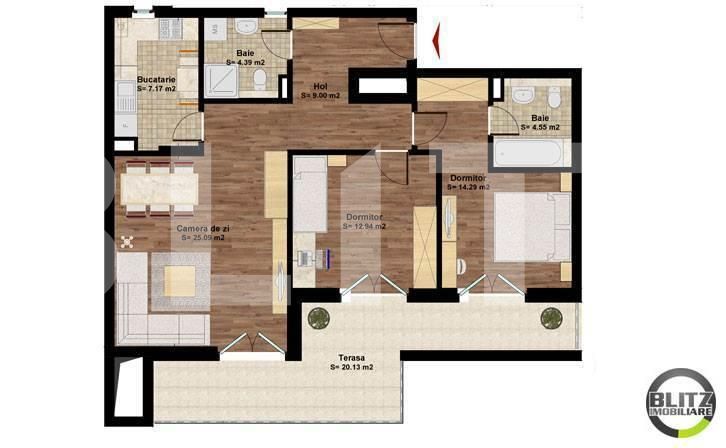 Apartament de vânzare 3 camere Marasti - 1024AV | BLITZ Cluj-Napoca | Poza2