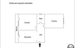 Semifinisat! Apartament de vanzare, 2 camere 55 mp, zona strazii Mircea Eliade