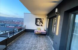 Penthouse 3 camere mobilat lux ,73 mp utili ,terasa 78 mp, zona Teilor