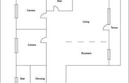 Vanzare 3 camere, 105 mp si 13 mp TERASA, mobilat si utilat complet