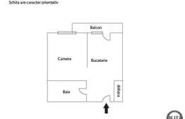 Garsoniera, 28 mp utili, semidecomandat, boxa la subsol, zona strazii Parang