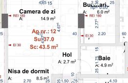OPORTUNITATE! Apartament de 1 camere, 37 mp balcon de 6mp, GARAJ, zona Vivo