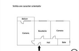Apartament de vanzare in zona Hotel Golden Tulip, 2 camere decomandate, 49.5 mp