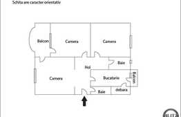 3 camere, decomandat, 93 mp, etaj intermediar, parcare, zona strazii Donath!