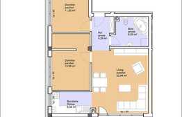 3 camere, 64 mp, etaj intermediar, cu loc de parcare inclus! Zona nou dezvoltata