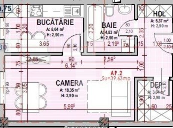 Garsonieră de vânzare Floreşti - 103850AV | BLITZ Cluj-Napoca | Poza1