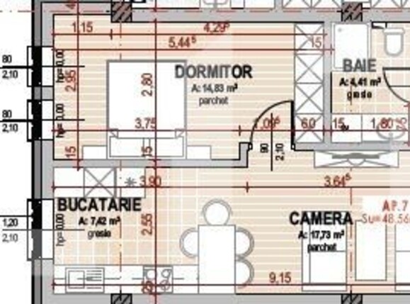 Apartament de vânzare 2 camere Floreşti - 103927AV | BLITZ Cluj-Napoca | Poza3