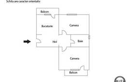 Apartament de vanzare, 2 camere, etaj intermediar, zona Pta. Marasti!