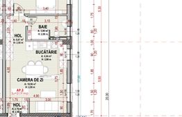 Apartament 2 camere, terasa 80 mp, 52 mp utili, zona Somesului