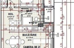 Comision 0%. Apartament 2 camere semifinisat, 58 mp, zona Somesului