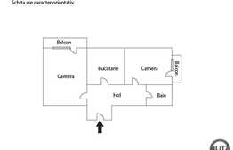 2 camere de vanzare, 54 mp utili, etaj intermediar, zona strazii Aurel Vlaicu!