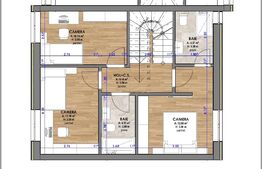 Complex exclusivist de case insiruite, 79 mp, 30 mp gradina, 35 mp terasa, zona ACQUA PARK