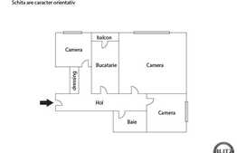 Apartament de vanzare, 3 camere, etaj intermediar, boza la subsol, zona Big!